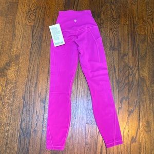 Lululemon Align leggings 25" with Pockets Vivid Plum Size 0